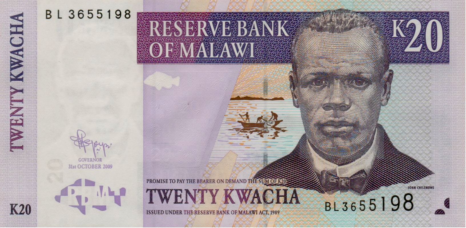 Malawi 20 2009 UNC P-52/d